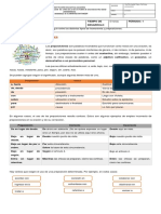 Noveno GUÍA 3 Las Preposiciones y La Homonimia