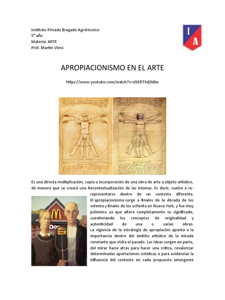 Apropiacionismo en El Arte PDF