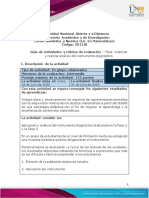 Guía de Actividades y Rúbrica de Evaluación - Unidad 3 - Fase 4 - Aplicar y Realizar Análisis Del Instrumento Diagnóstico