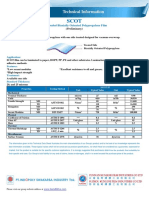 Technical Information on SCOT Coextruded Biaxially Oriented Polypropylene Film