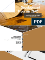 Gender and Development Program (GAD) : LTJG Mark Raymund Nanoz