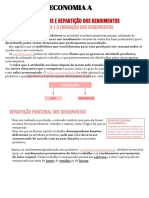 Rendimentos e repartição funcional e pessoal