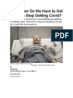 How Often Do We Have To Get Covid To Stop Getting Covid