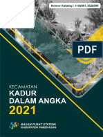 Kecamatan Kadur Dalam Angka 2021