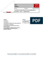 NT 1-01 - Procedimentos Administrativos Para Regularização e Fiscalização - Parte 1 (Regularização) - 2019 - Atualizada