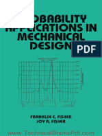Probability Applications in Mechanical Design by Franklein Fisher Joy R Fishe