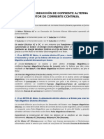 El Motor de Inducción de Corriente Alterna y El Motor de Corriente Continua.