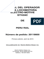 O20118600sd Peru Rail Gt42ac 1sted