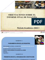 Orientaciones sobre el Informe Final de Pasantías UNESR 2022-1