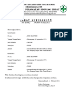 Keterangan Pemeriksaan Caten