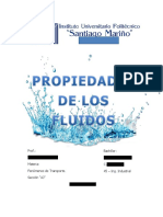 Propiedades de Los Fluidos - Fenomenos de Transporte