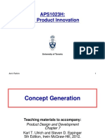 New Product Innovation Concept Generation
