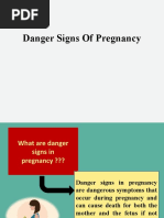 Recognizing Danger Signs in Pregnancy | PDF | Pregnancy | Childbirth