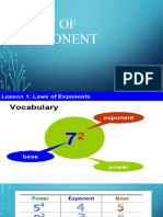 Law of exponent 2