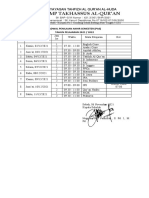 Jadwal Penilaian Akhir Semester