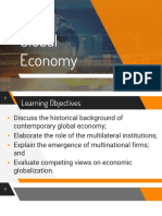 Global Economy: Historical Background and Key Institutions