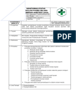 SOP Monitoring Fisiologis Anestesi Lokal