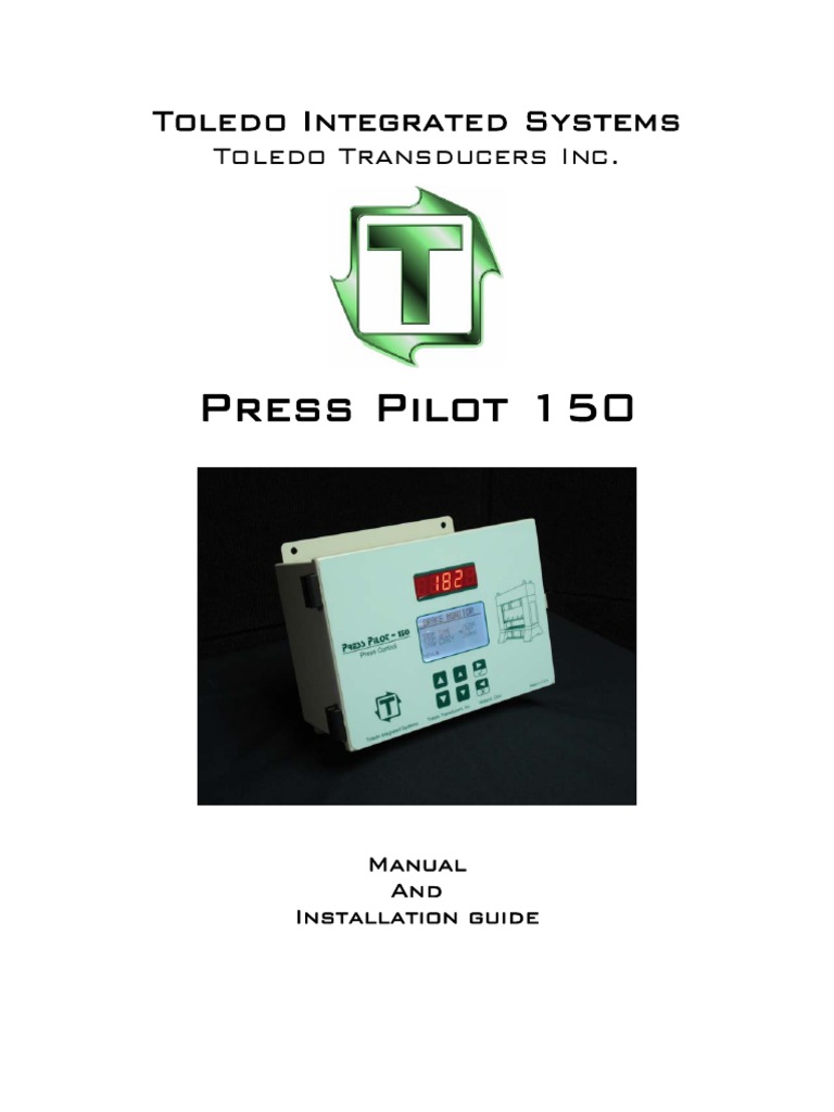 Press Pilot 150: Toledo Integrated Systems | PDF | Relay | Switch
