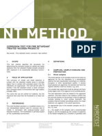 NT Fire 056 Corrosion Test For Fire Retardant Treated Wooden Products.