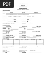 Annex 3: General Intake Sheet