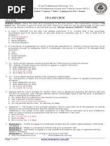 RFBT Final Exam