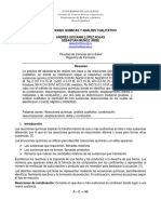 Reacciones Químicas y Análisis Cualitativo