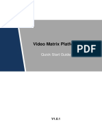 Video Matrix Platform - Quick Start Guide - V1.0.1