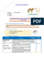 D5 A1 SESION Aprendemos Juegos Típicos de Diferentes Regiones de Nuestro País