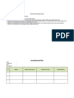 Prosedur Dan Format Penyusunan Planning Matrix