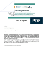 Guía de Ingreso - Uso de Simuladores en Anticoncepción - Torolenon