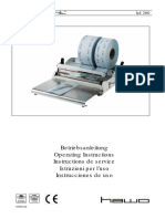 Matachana - HD260 MS-8 - Seal Machine, Sterile - User Manual