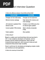 React Interview Question For Myself