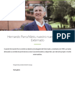 Hernando Parra Nieto, Nuestro Nuevo Rector Del Externado - Universidad Externado de Colombia
