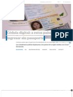 Cédula Digital en Colombia - en Qué Países Servirá Como Pasaporte - Viajar - Vida