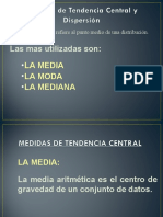 Capitulo III MEDIDAS DE TENDENCIA CENTRAL  Y DISPERSION EN DISTRUCION DE FRECUENCIAS (3) (3) (2)