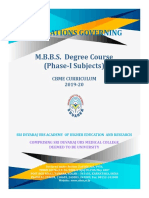 MBBS Phase I CBME Curriculum 2019 20