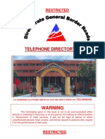 Telephone Directory 2018: Warning
