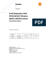 Audit September 2018. P810149 NCC Filtration QSGTL-EPCM Contract
