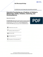 Executive Functioning As A Predictor of Childrens Mathematics Ability Inhibition Switching and Working Memory