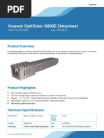 Huawei Optixstar S800E Datasheet: Product Overview