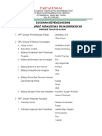 Susunan Kepengurusan