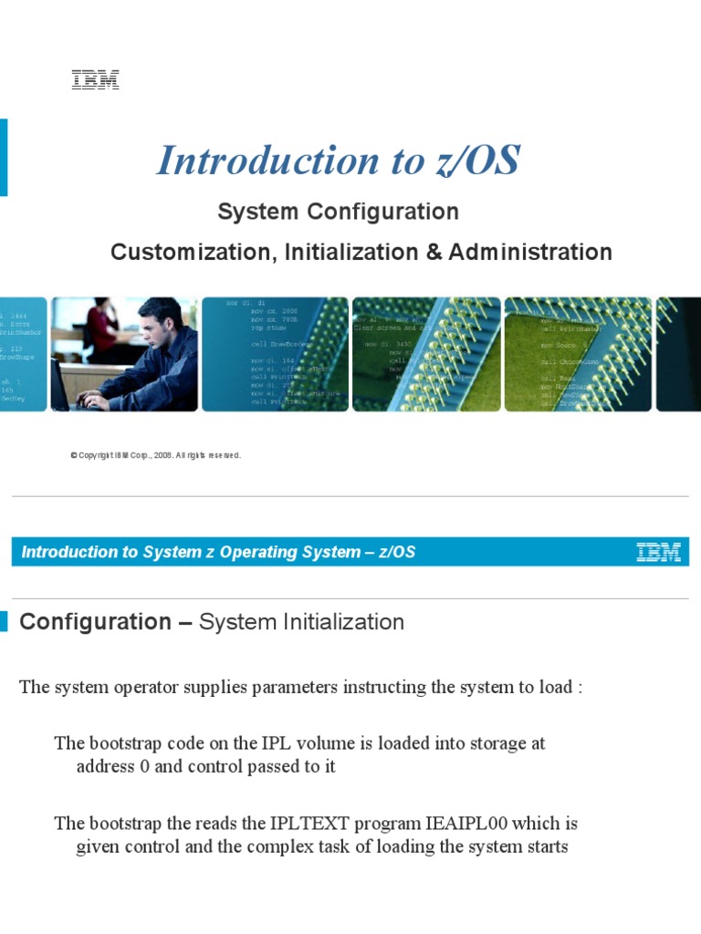 Introduction To z/OS System Configuration PDF Booting Library