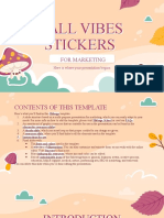 Fall Vibes Stickers For Marketing by Slidesgo