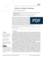 Robotics: An Application-Based Review of Haptics Technology