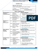 Training Plan Program: MASONRY NC II (181 Hours) : Distance Learning