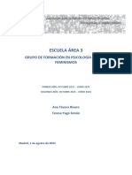 GRUPO DE FORMACIÓN EN PSICOLOGÍA SOCIAL Y FEMINISMOS, 2022-2024. Agosto 2022.