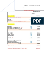 Final Bill Sample-Calculation