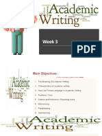 Acadmic Writing Week 3