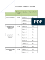 Instruction On Kra and Objective Weight Assignment