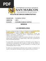 Separata La Gnoseologia